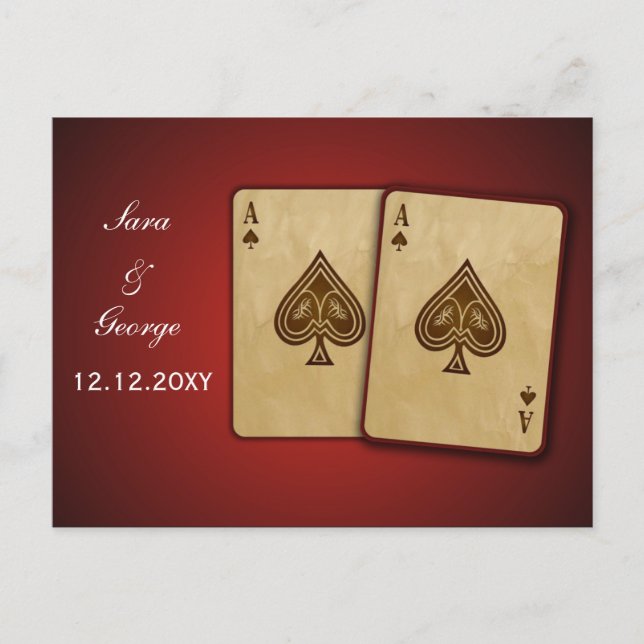 anúncio de salvar a data em Las Vegas (Frente)