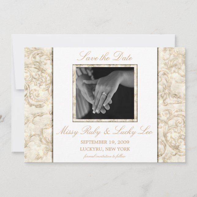 Anúncio de Salve a Data (Frente)