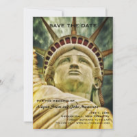 Anúncio de Salve a Data da Estátua da Liberdade
