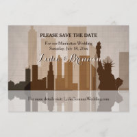 Anúncio de Salve a Data em Manhattan