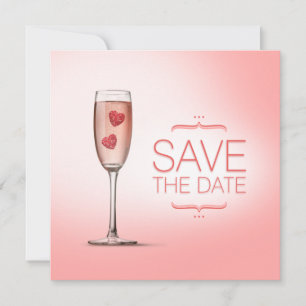 Anúncio de Salve a Data Love Potion Pink