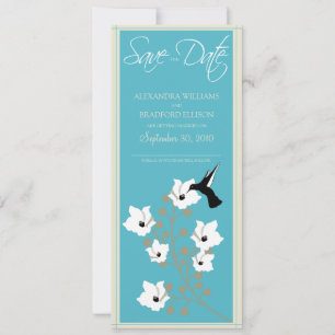 Anúncio de Salve o Dia do Beija-flor (água-marinha