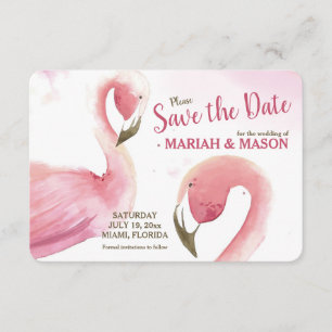 Anúncio de Salve o Dia dos Flamingos Rosa