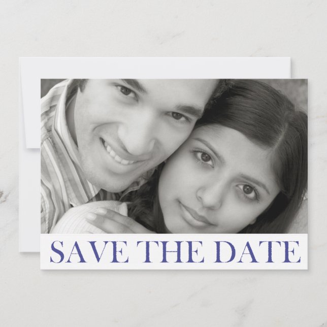 Anúncio de Save the Date Carimbado (Frente)
