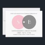 Anúncio de Save the Date com Diagrama de Venn<br><div class="desc">Anúncio de save the date personalizável com um diagrama de Venn. Outras cores estão disponíveis.</div>