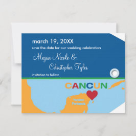 Anúncio de Save the Date com Pulseira de Identific