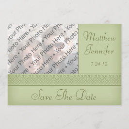 Anúncio de Save the Date com tema Celta Verde para