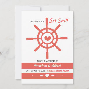 Anúncio de Save the Date de Amor Náutico