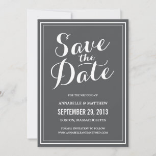 Anúncio de Save the Date de Caligrafia