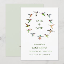 Anúncio de Save the Date de Casamento com Beija