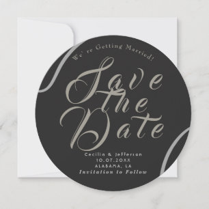 Anúncio de Save the Date de Casamento com Roteiro