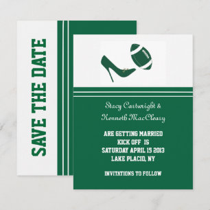 Anúncio de Save The Date de Casamento de Futebol V