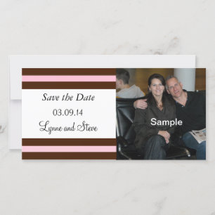 Anúncio de Save the Date de Chocolate Rosa