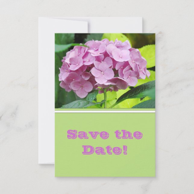 Anúncio de Save the Date de Hortênsia Moderna (Frente)