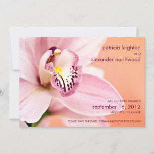 Anúncio de Save the Date de Orquídea