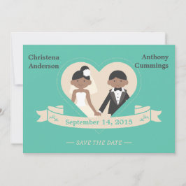 Anúncio de Save the Date do Casal de Desenho Anima