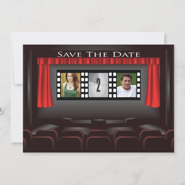 Anúncio de Save The Date no Cinema (Frente)