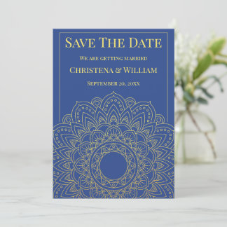 Anúncio de Save The Date Unity in Bloom Azul