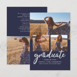 Anúncio de Script de Colagem de Fotos para Graduaç