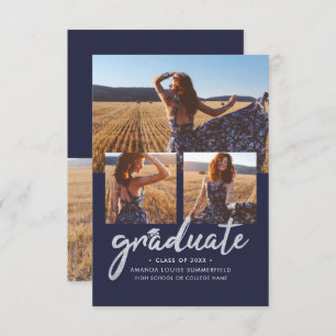 Anúncio de Script de Colagem de Fotos para Graduaç