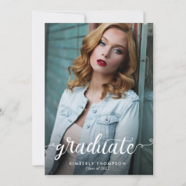 Anúncio de Script de Foto Moderno de Graduação