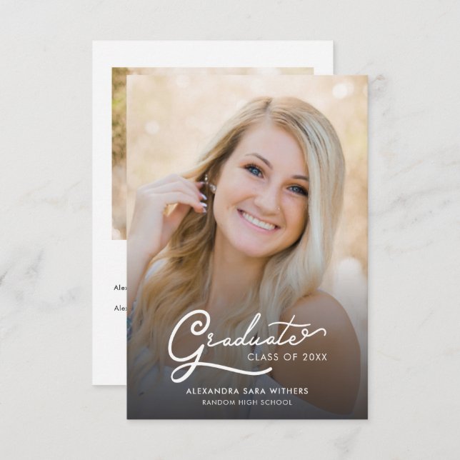 Anúncio de Script de Fotos de Formando Graduação 2 (Frente/Verso)