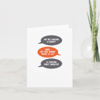 Anúncio de ter um bebê (pequena pessoa)