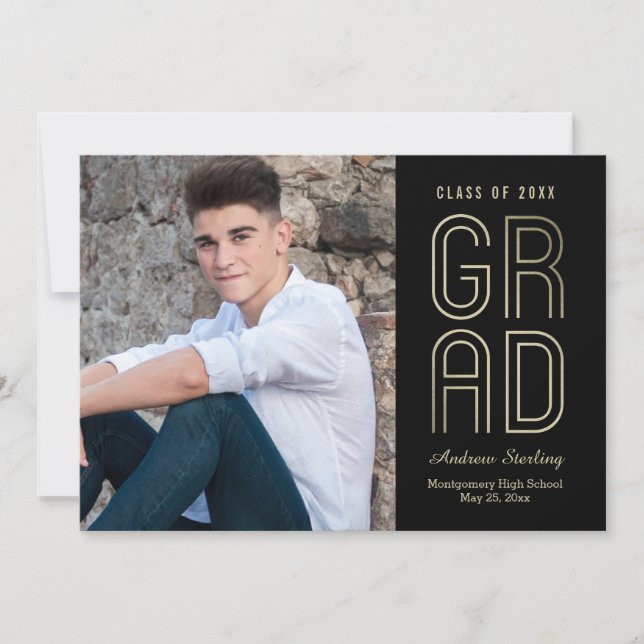 Anúncio De Toco De Graduação De Classe (Frente)