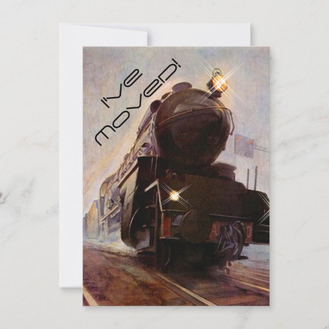 Anúncio de Trem Noturno Nova Morada Mudei-me (Frente)