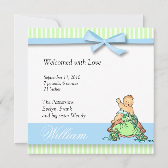 Anúncio de Turtle Baby Birth (Frente)