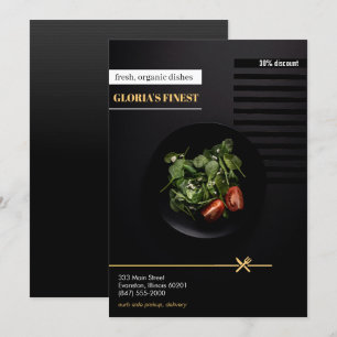 anúncio de venda de restaurante orgânico saudáv