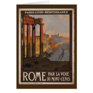 Anúncio de Viagem Antigo do Fórum Romano