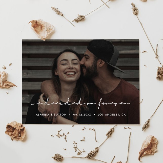 Anúncio Decidimos sempre a foto minimalista moderna (Criador carregado)