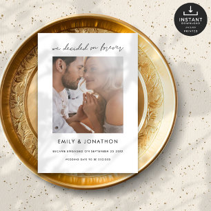 Anúncio Decidimos Sobre O Noivado Fotográfico Para Sempre