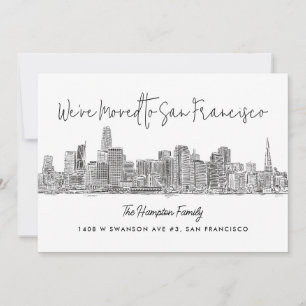 Anúncio Desenho Skyline de São Francisco Movendo-se