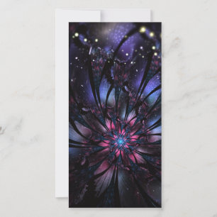 Anúncio design de flor fractal abstrato.