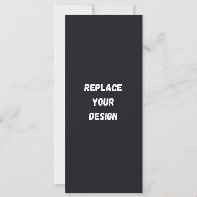 Anúncio Design preto personalizado simples Adicionar Foto  (Frente)