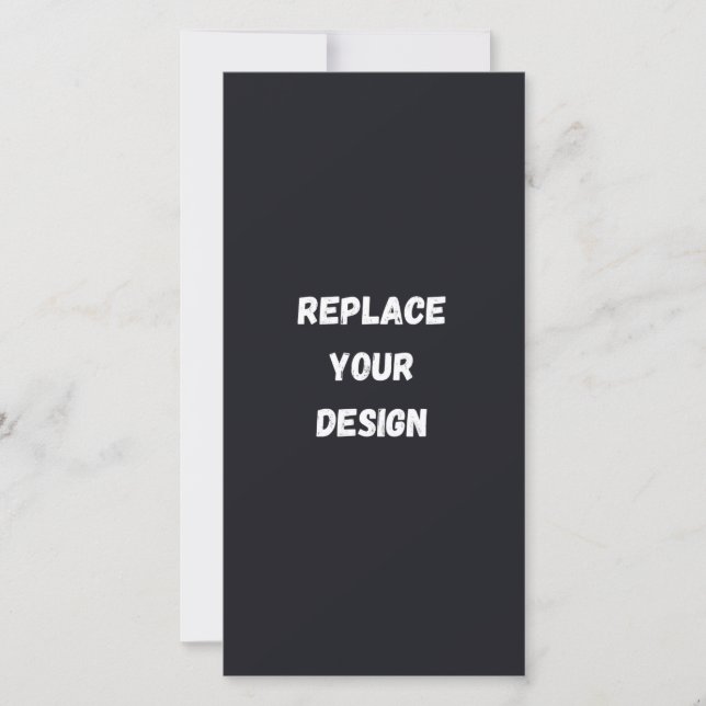 Anúncio Design simples preto personalizado Adicionar Foto  (Frente)