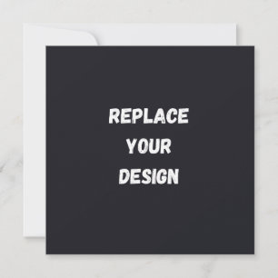 Anúncio Design simples preto personalizado Adicionar Foto