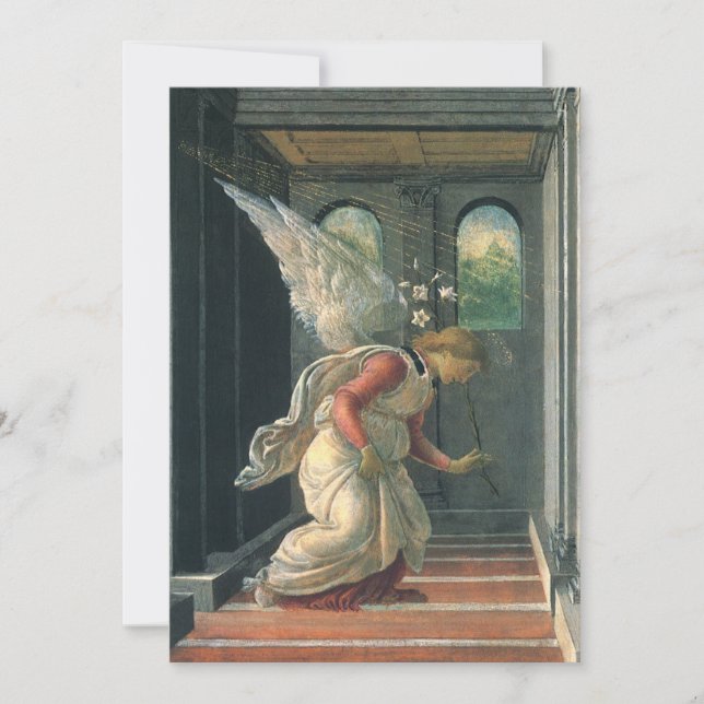 Anúncio (detalhe do anjo) de Sandro Botticelli (Frente)