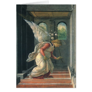 Anúncio (detalhe do anjo) de Sandro Botticelli