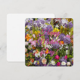 Anúncio Dia de as mães feliz com flores