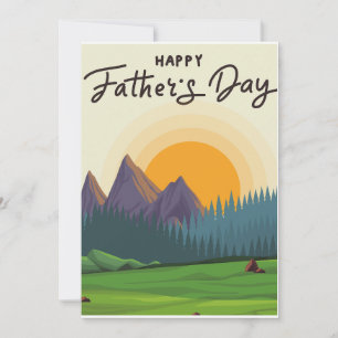 Anúncio dia de os pais feliz para o homem que ama o exteri