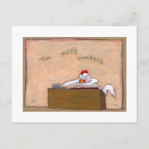 Anúncio Dia do Imposto Contador números de frango diversão