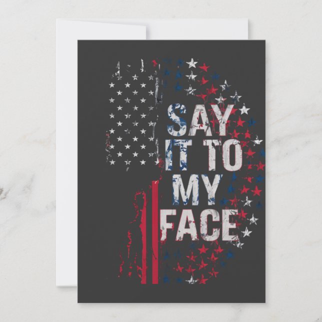 Anúncio Diga Isso À Minha Campanha Face Kamala Harris 2024 (Frente)