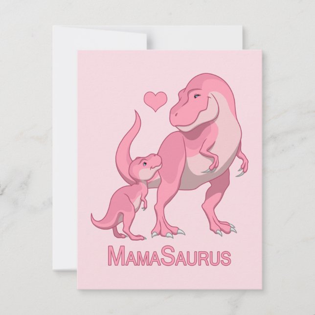 Anúncio Dinossauros MamaSaurus T-Rex e Bebê (Frente)