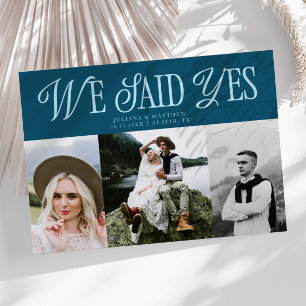 Anúncio Dissemos Sim Casamento vintage Multi Fotografia Te