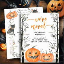 Diversão Da Abóbora De Halloween Mudamos De Endere