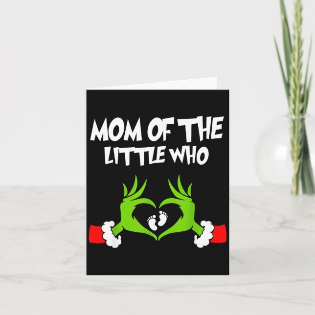 Anúncio Divertido de Gravidez no Natal Mãe Do  (Frente)