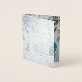 Anúncio do Baby Foil de Natal & Obrigado